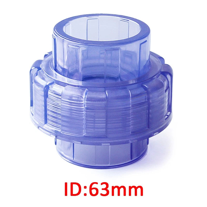 PVC Plastik Klebe Rohr-Fittings Verschraubung Verbinder Muffe Innen Ø 20mm-63mm