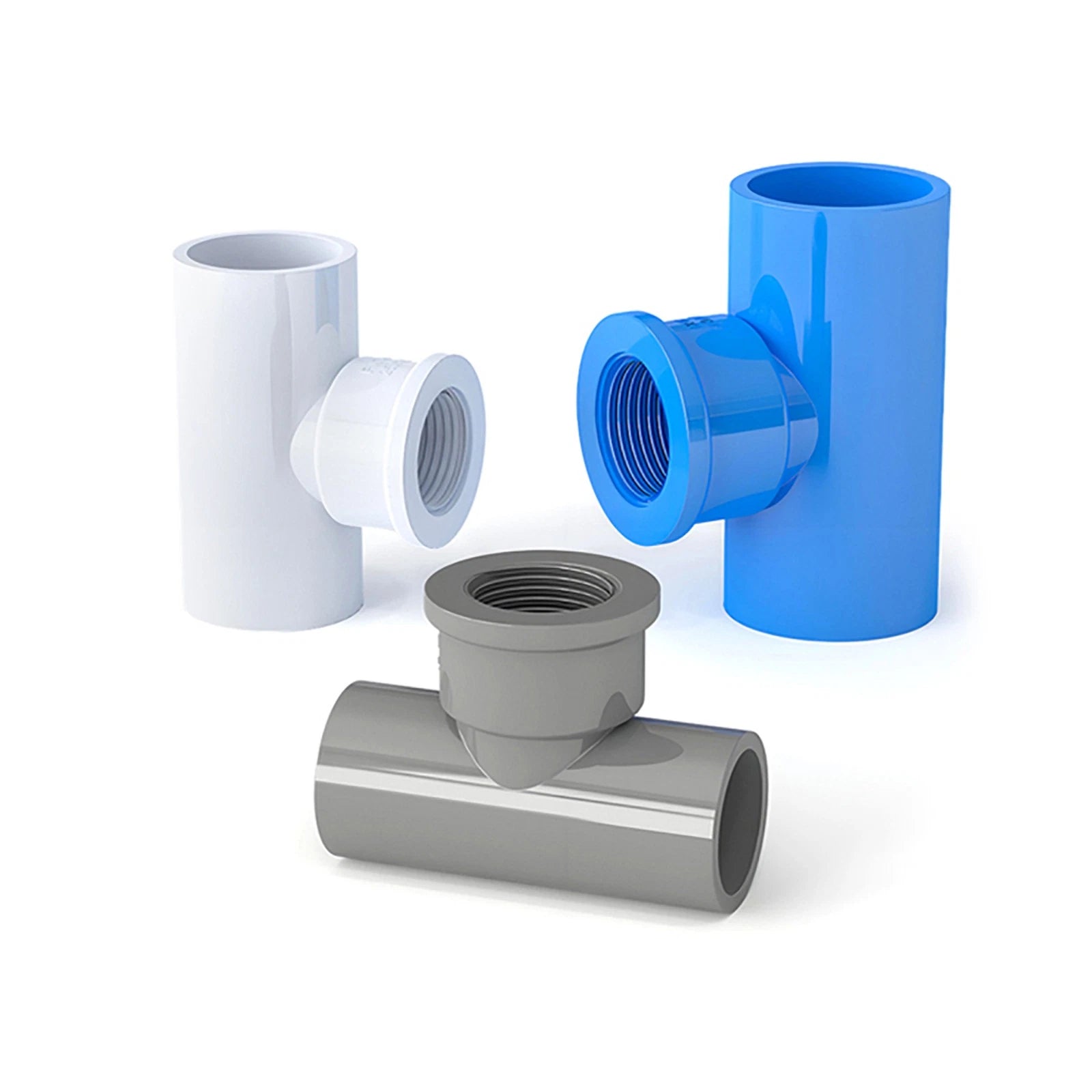 16 20 25 32-110mm PVC Fittings Aquarium Pool Verrohrung Rohr Winkel Muffe T-St