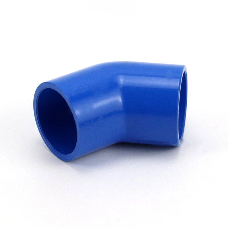 PVC 45° Ellbogen Winkel Klebe Blau Fittings Rohr Muffe Rohrverbinder 20mm~160mm