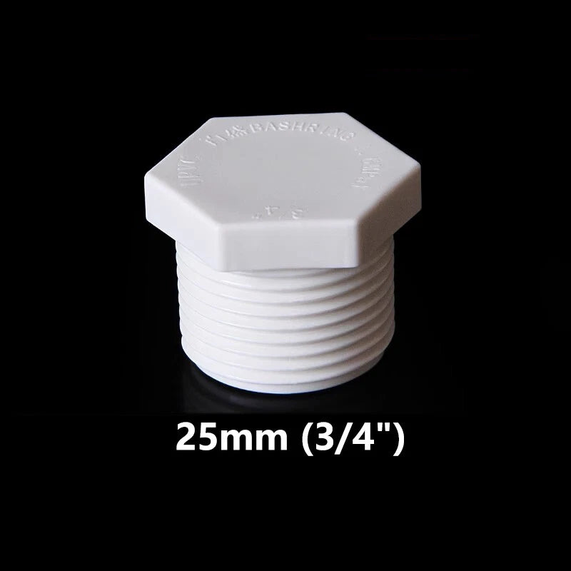 PVC-Gewindestopfen NPT 1 2" - 2" Außengewinde Endkappe Rohrende Stop Fittings