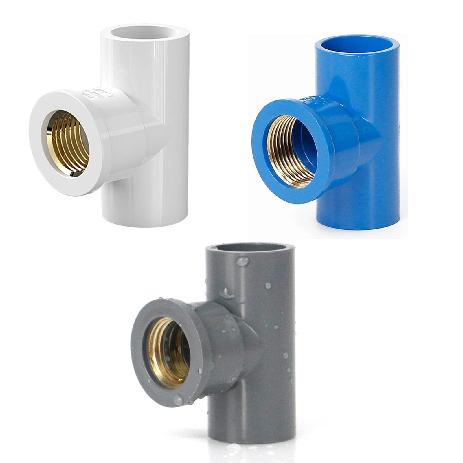 16 20 25 32-110mm PVC Fittings Aquarium Pool Verrohrung Rohr Winkel Muffe T-St