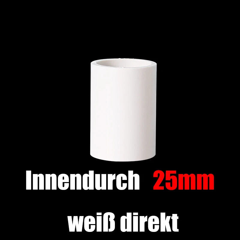 PVC Muffe Rohr Gerade Fitting Klebefittings ø20mm Bis 200mm Rohrverbinder Weiß