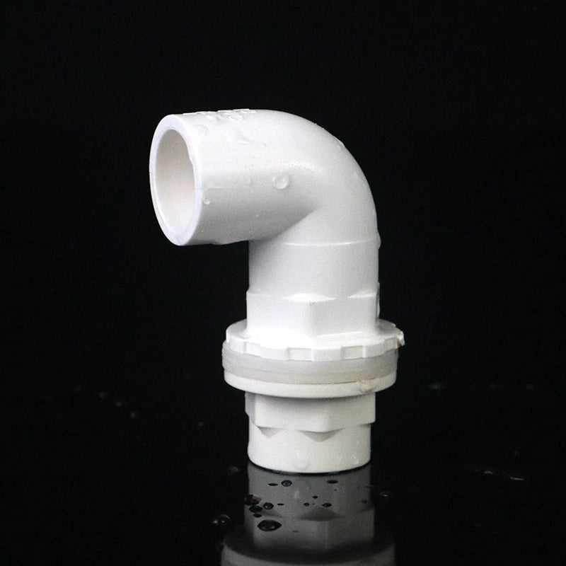Weiß PVC Klebefittings Rohr Verbinder T-Stück Bogen Winkel Muffe Kreuz 20-160mm