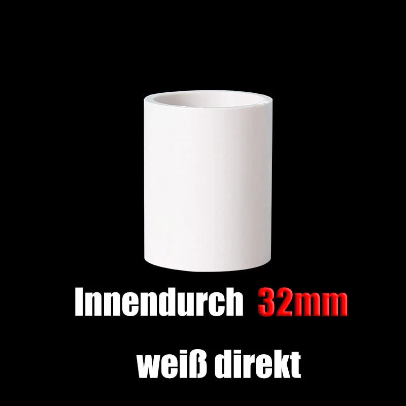 PVC Muffe Rohr Gerade Fitting Klebefittings ø20mm Bis 200mm Rohrverbinder Weiß