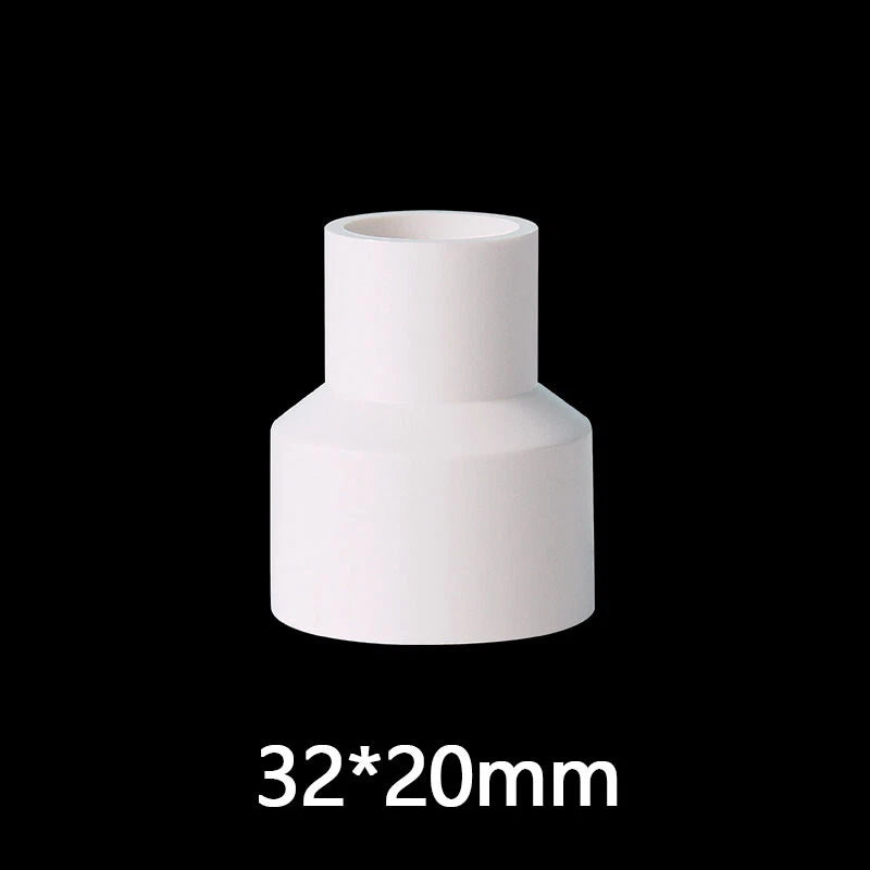 PVC Weiß Reduzierstück Muffe Rohr Fittings Verbinder Klebefittings 20mm~160mm