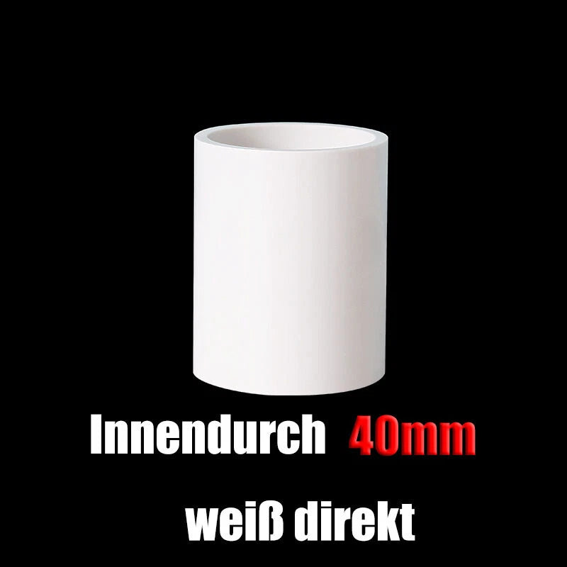 PVC Muffe Rohr Gerade Fitting Klebefittings ø20mm Bis 200mm Rohrverbinder Weiß