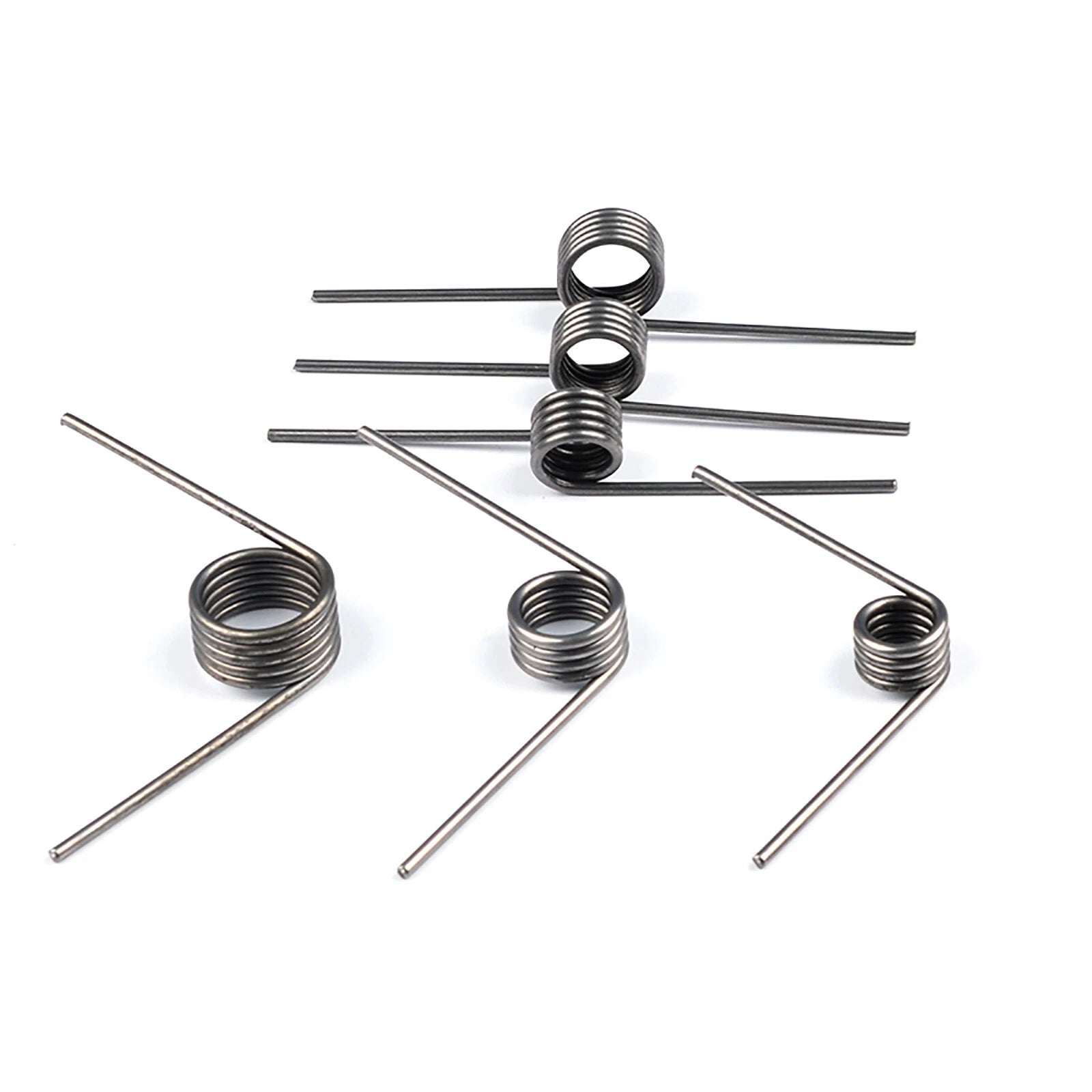 d 1,4mm Schenkelfedern/Torsionsfedern/Drehfeder/Spannfeder Edelstahl linke Feder