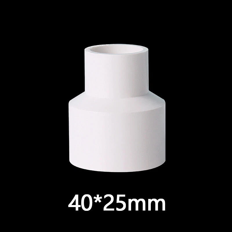 PVC Weiß Reduzierstück Muffe Rohr Fittings Verbinder Klebefittings 20mm~160mm