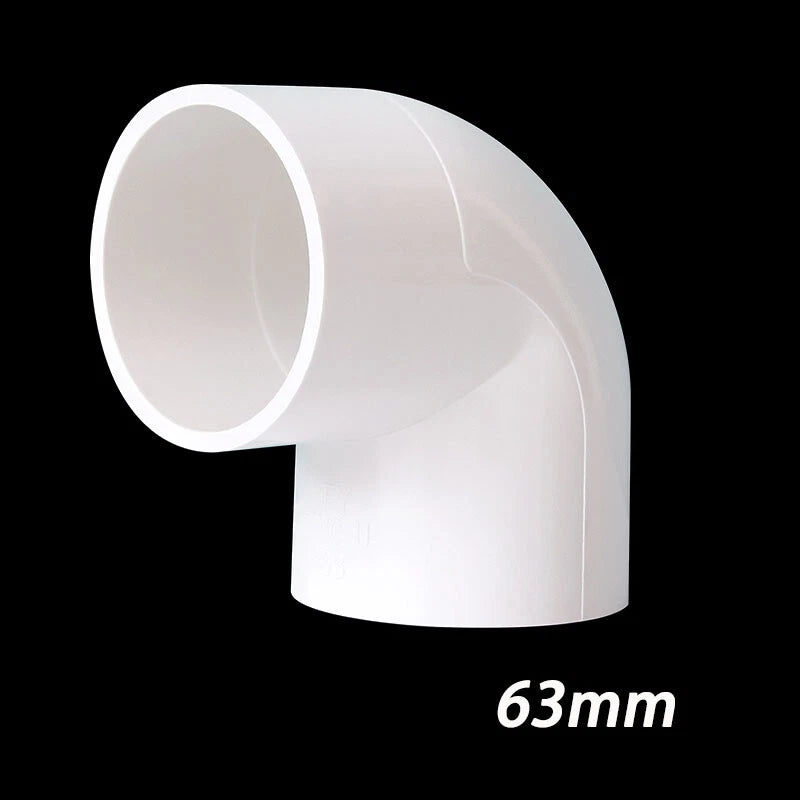 PVC Klebe Fittings Verbinder Bogen Nippel 90° Winkel Winkel Hahn Rohr 16mm-200mm