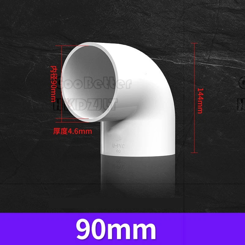 PVC Klebe Fittings 90° Winkel Bogen Verbinder Muffe Klebemuffen Klebefitting