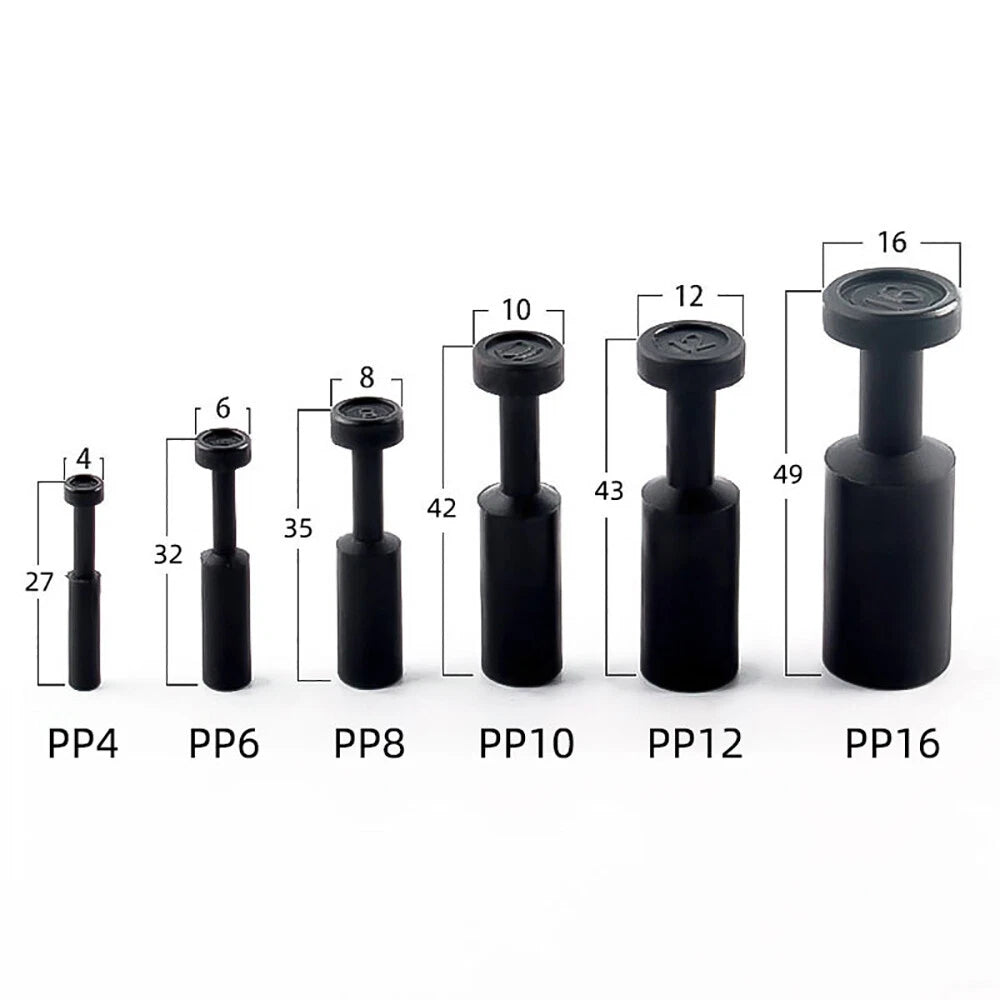Push-to-Connect Pneumatic Fittings — Air & Water Tube Quick Release Connectors