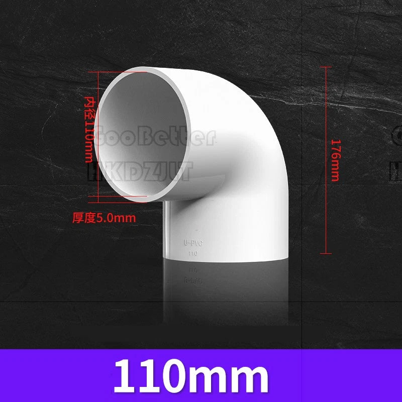 PVC Klebe Fittings 90° Winkel Bogen Verbinder Muffe Klebemuffen Klebefitting