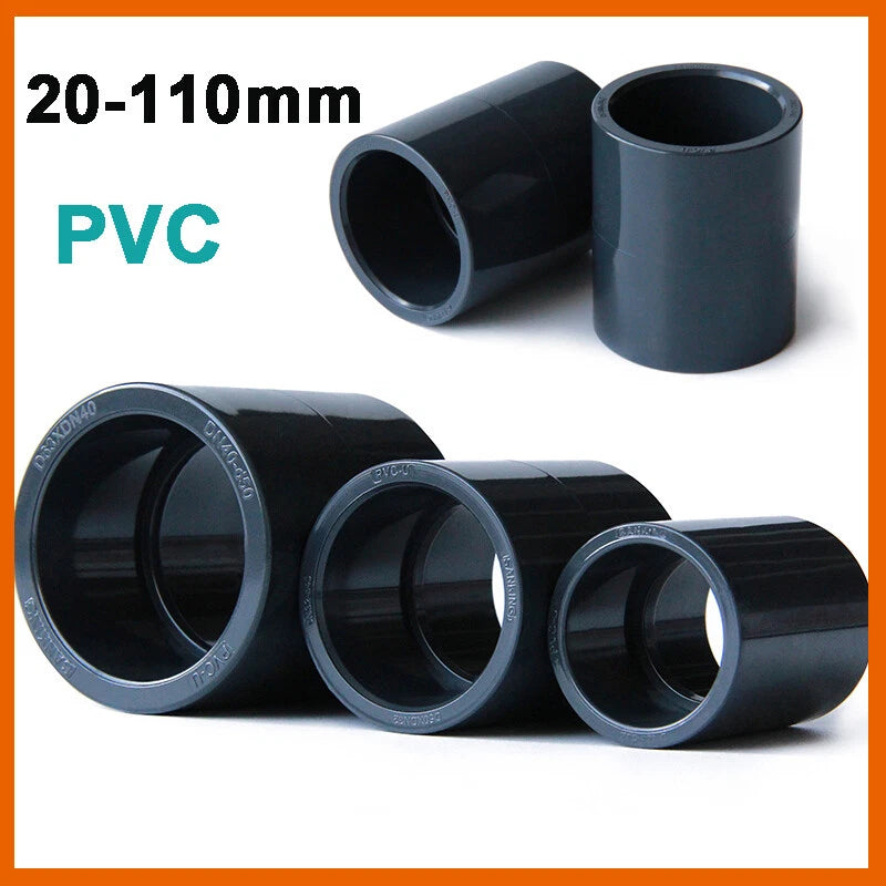 PVC Rohr 20mm bis 200mm Klebe Fittings Verbinder Muffe Klebefitting Klebemuffe