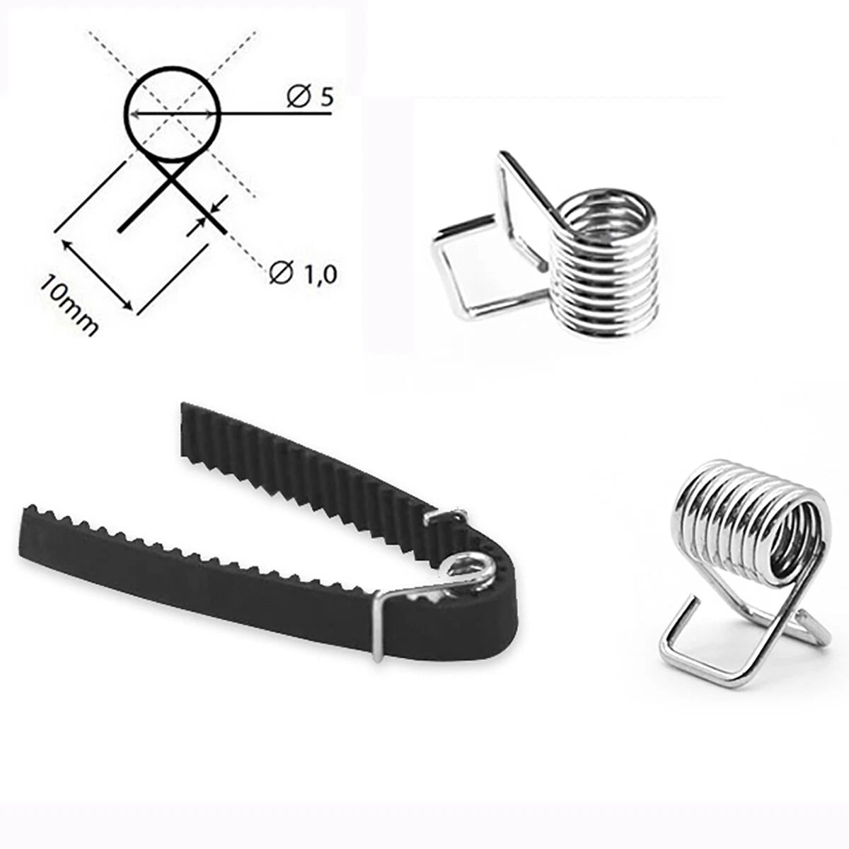 Zahnriementorsionsfeder für die Riemenbreite 6 mm 10 mm für 3D-Drucker CNC
