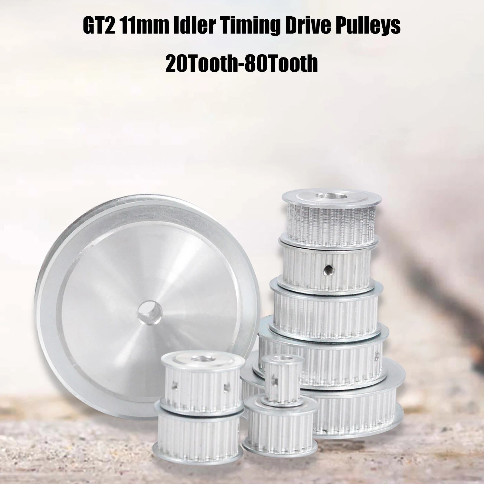 GT2 Zahnrad - Pulley-20-80 Zähne Riemenscheibe Breite 11mm Zahnriemenrad