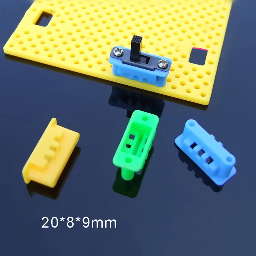 Rocker Toggle Switch Holder 20×8×9mm – Yellow / Green / Blue (1pc)