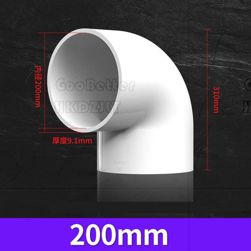 PVC Klebe Fittings 90° Winkel Bogen Verbinder Muffe Klebemuffen Klebefitting