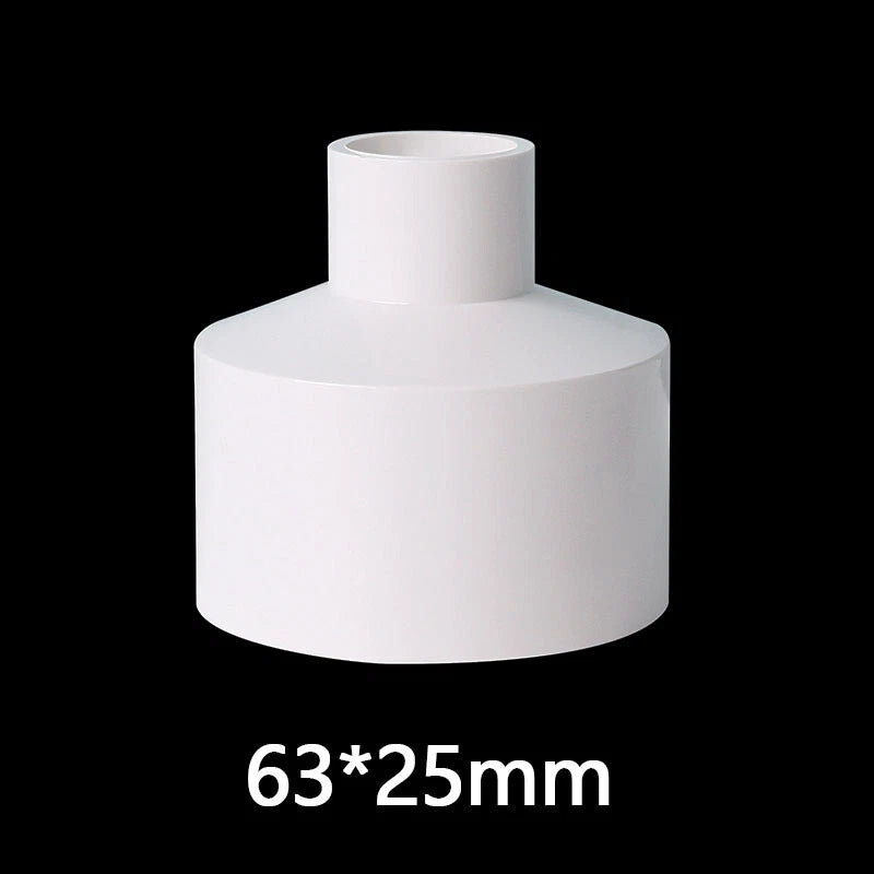 PVC Weiß Reduzierstück Muffe Rohr Fittings Verbinder Klebefittings 20mm~160mm