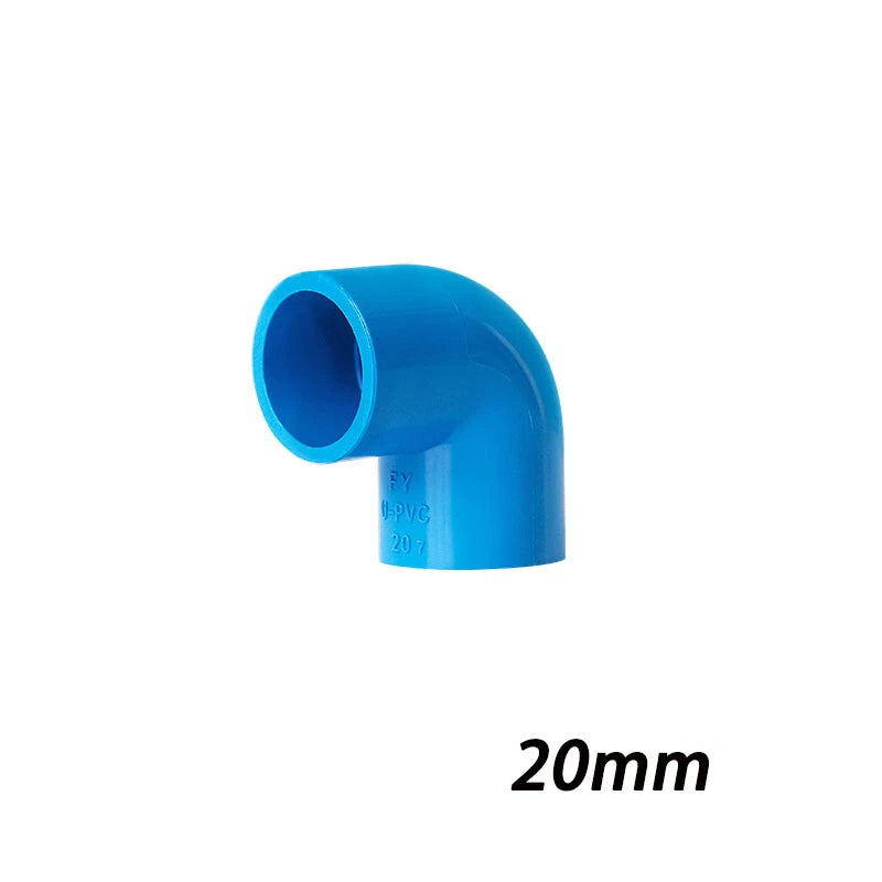 PVC Klebe Fittings Verbinder Bogen Nippel 90° Winkel Winkel Hahn Rohr 16mm-200mm