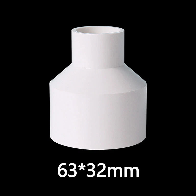 PVC Weiß Reduzierstück Muffe Rohr Fittings Verbinder Klebefittings 20mm~160mm