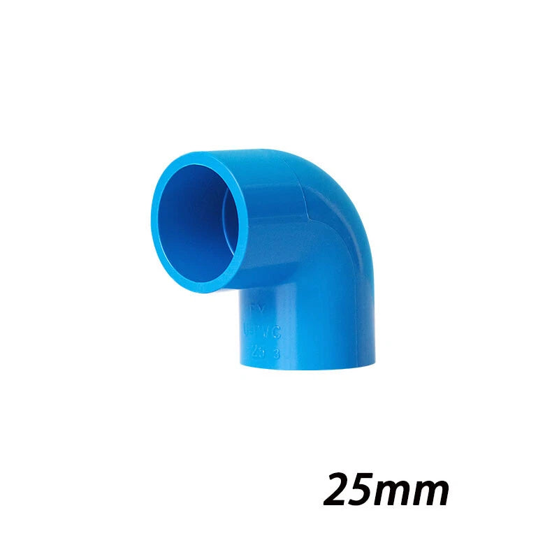 PVC Klebe Fittings Verbinder Bogen Nippel 90° Winkel Winkel Hahn Rohr 16mm-200mm