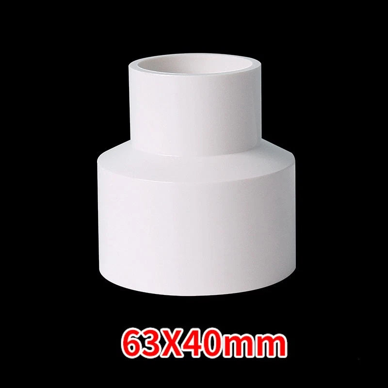 PVC Weiß Reduzierstück Muffe Rohr Fitting Klebefittings Ø25*20mm~Ø160*125mm