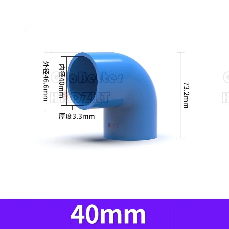 PVC Klebe Fittings 90° Winkel Bogen Verbinder Muffe Klebemuffen Klebefitting