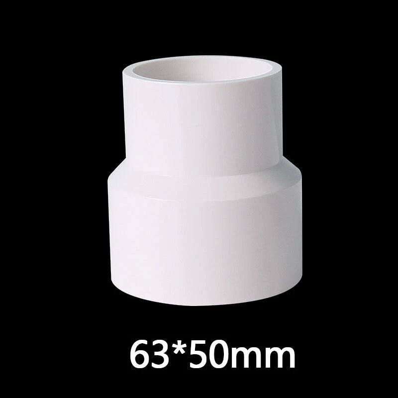 PVC Weiß Reduzierstück Muffe Rohr Fittings Verbinder Klebefittings 20mm~160mm