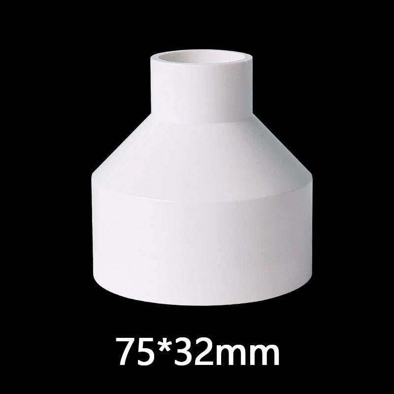PVC Weiß Reduzierstück Muffe Rohr Fittings Verbinder Klebefittings 20mm~160mm