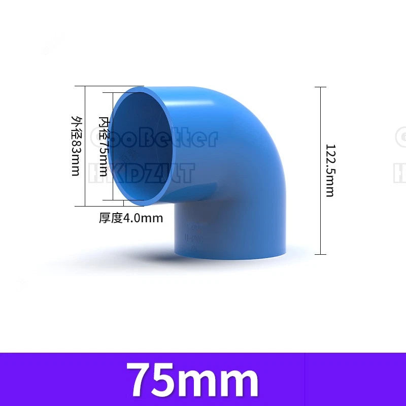 PVC Klebe Fittings 90° Winkel Bogen Verbinder Muffe Klebemuffen Klebefitting