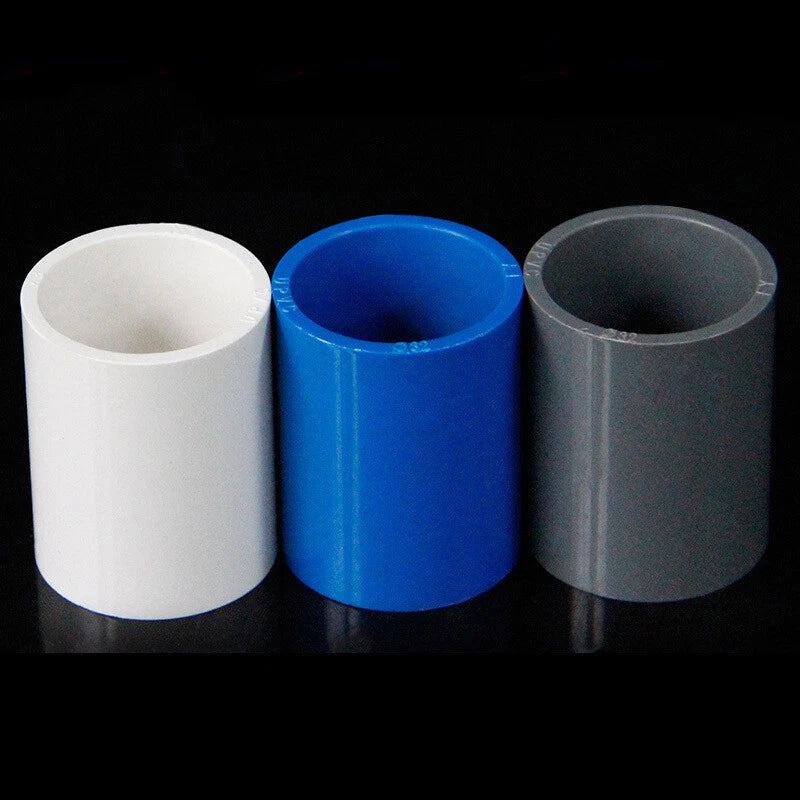 PVC Rohr Verbinder Klebefittings Bogen Winkel T-Stück Kappe Muffe I.D 20-63mm