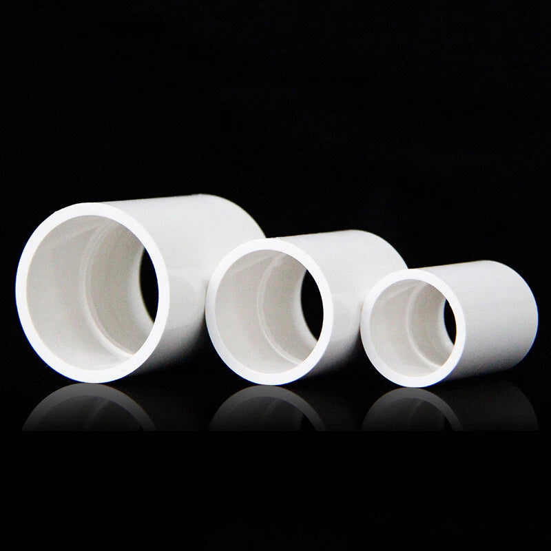 Weiß PVC Klebefittings Rohr Verbinder T-Stück Bogen Winkel Muffe Kreuz 20-160mm