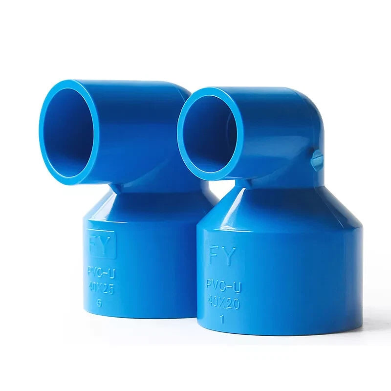 PVC 90° Ellenbogen Reduzierung Klebe Fittings Klebemuffe | Klebefitting 20~110mm