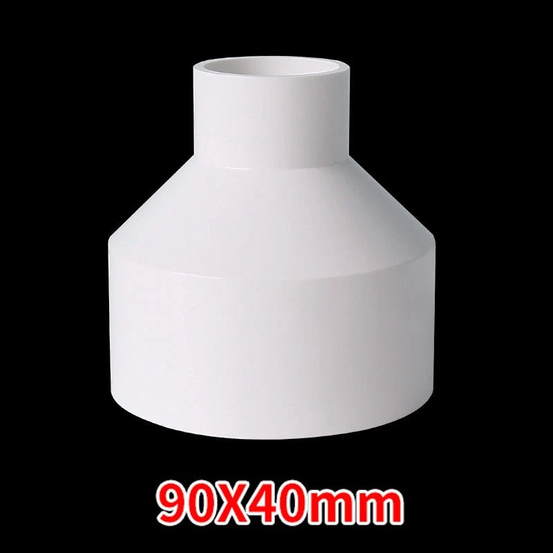 PVC Weiß Reduzierstück Muffe Rohr Fitting Klebefittings Ø25*20mm~Ø160*125mm