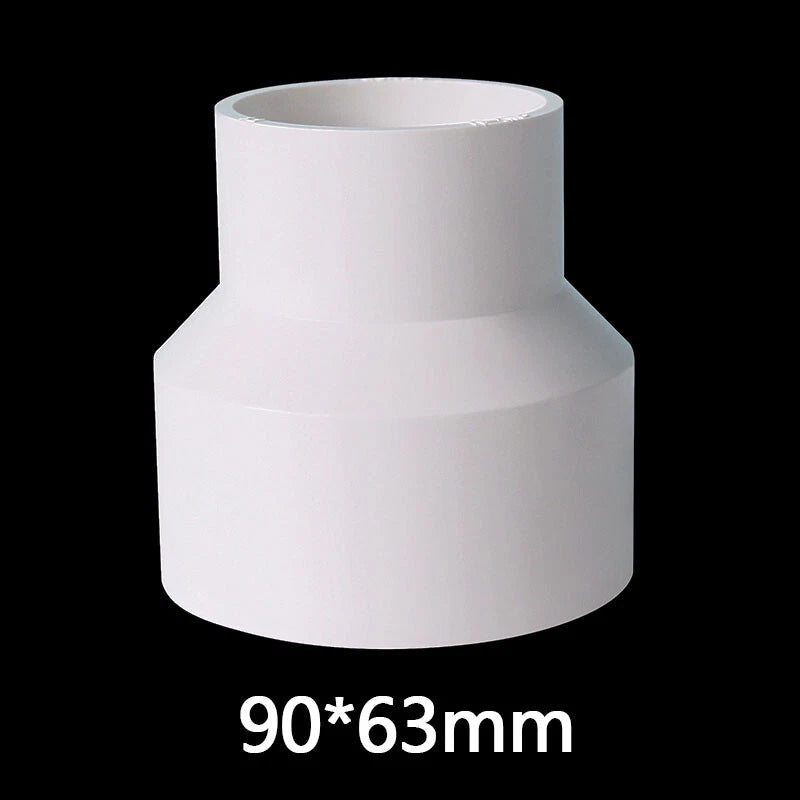 PVC Weiß Reduzierstück Muffe Rohr Fittings Verbinder Klebefittings 20mm~160mm