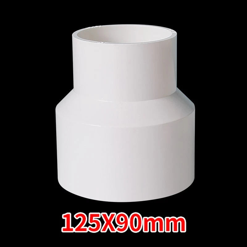 PVC Weiß Reduzierstück Muffe Rohr Fitting Klebefittings Ø25*20mm~Ø160*125mm