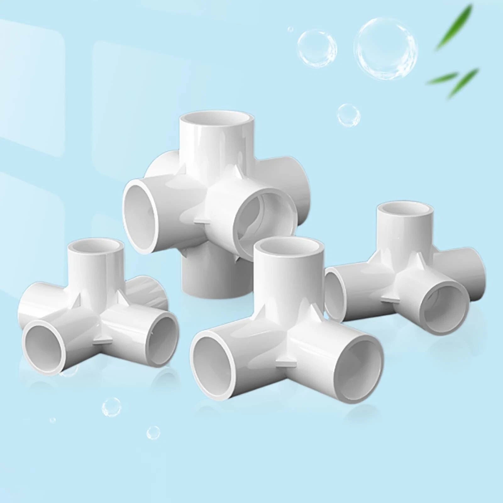 PVC Klebe Fittings Verbinder Bogen Nippel Winkel Hahn Rohr 16 mm Bis 200 mm