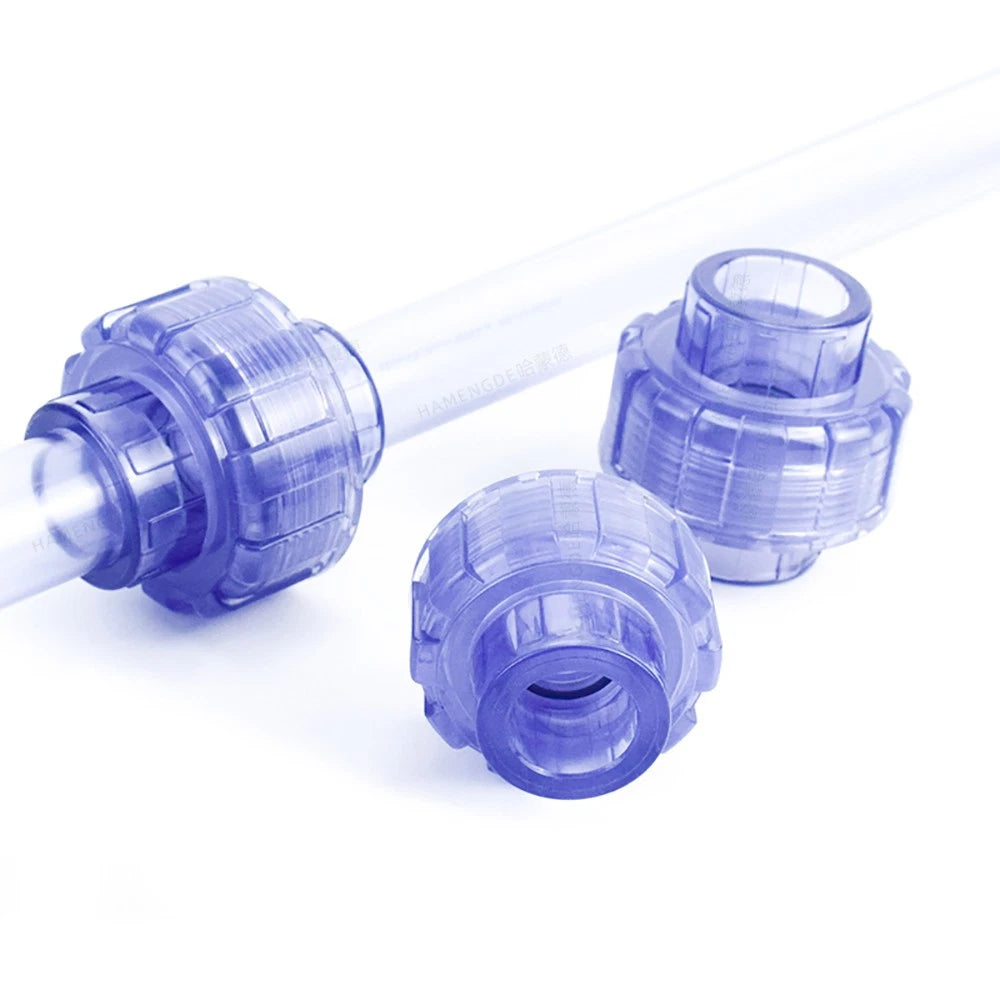 PVC Plastik Klebe Rohr-Fittings Verschraubung Verbinder Muffe Innen Ø 20mm-63mm