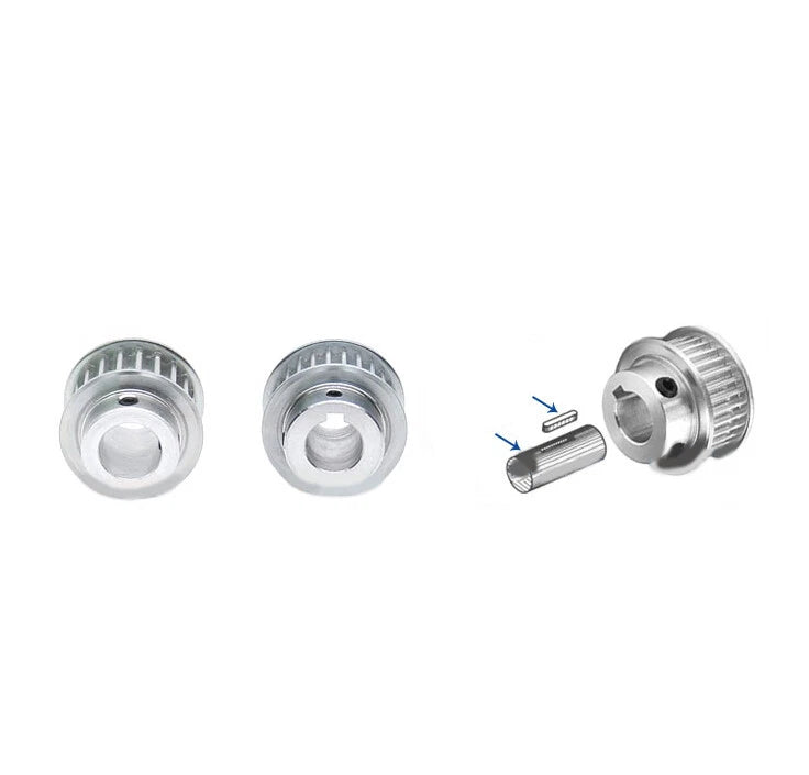 5M Riemenscheibe 35-80 Zähne Zahnrad Pulley für 15mm 20mm 25mm Breite Zahnriemen