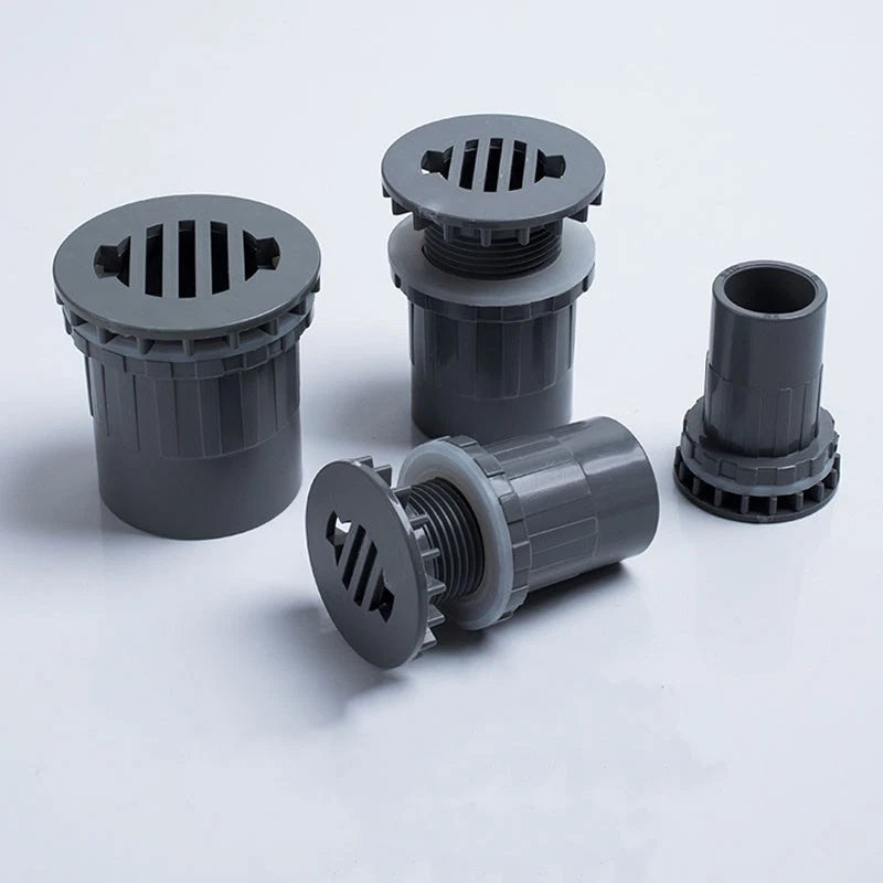 PVC Klebefitting Aquarium Fish Tank Wasser Rohr Fittings Stecker 3 Farbe 20~50mm
