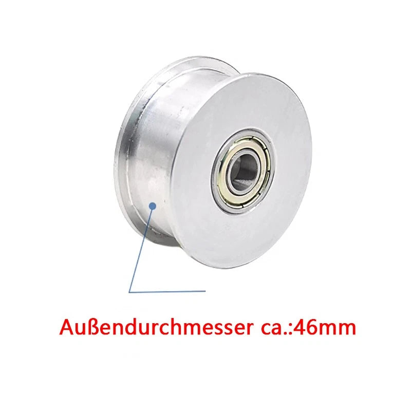 5M Führungsrolle Ohne Zähne 32T Riemenscheibe Pulley für 3D Drucker CNC RepRap
