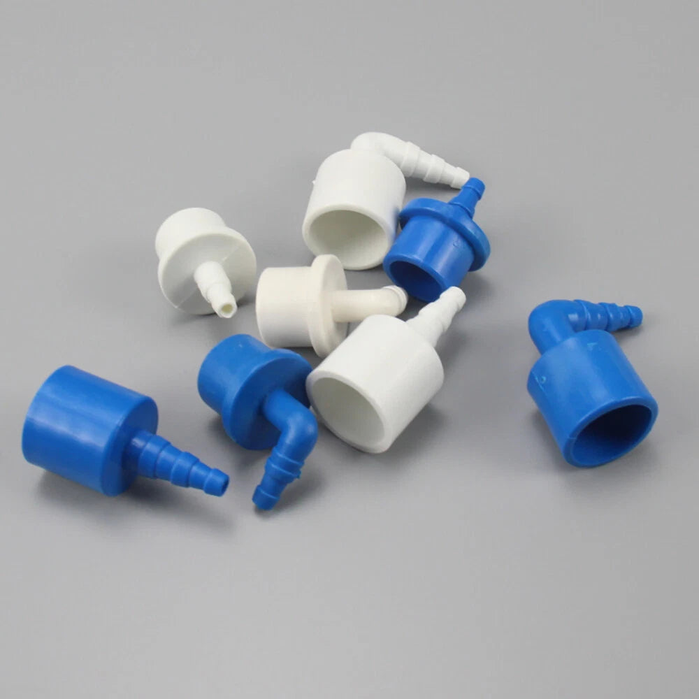 PVC Aquarium Winkel Muffe Kleberfittings 20mm x Schlauchtülle 5~8mm Reduzierung
