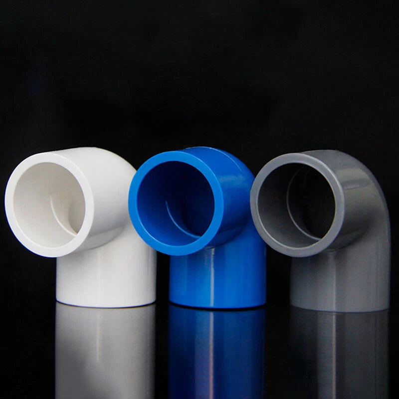 PVC Klebe Fittings Verbinder Bogen Nippel 90° Winkel Winkel Hahn Rohr 16mm-200mm