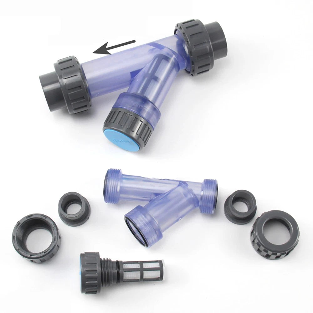 PVC Schmutzfänger, Filtersystem Fittings, Schmutzfilter Schmutzfänger 20mm-63mm