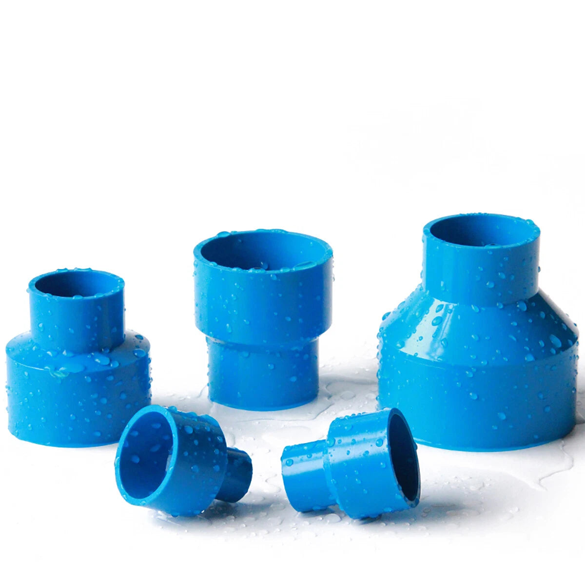 PVC Rohr Reduktion Muffe Fittings Reduzierung Klebemuffe Klebefitting 20-110mm