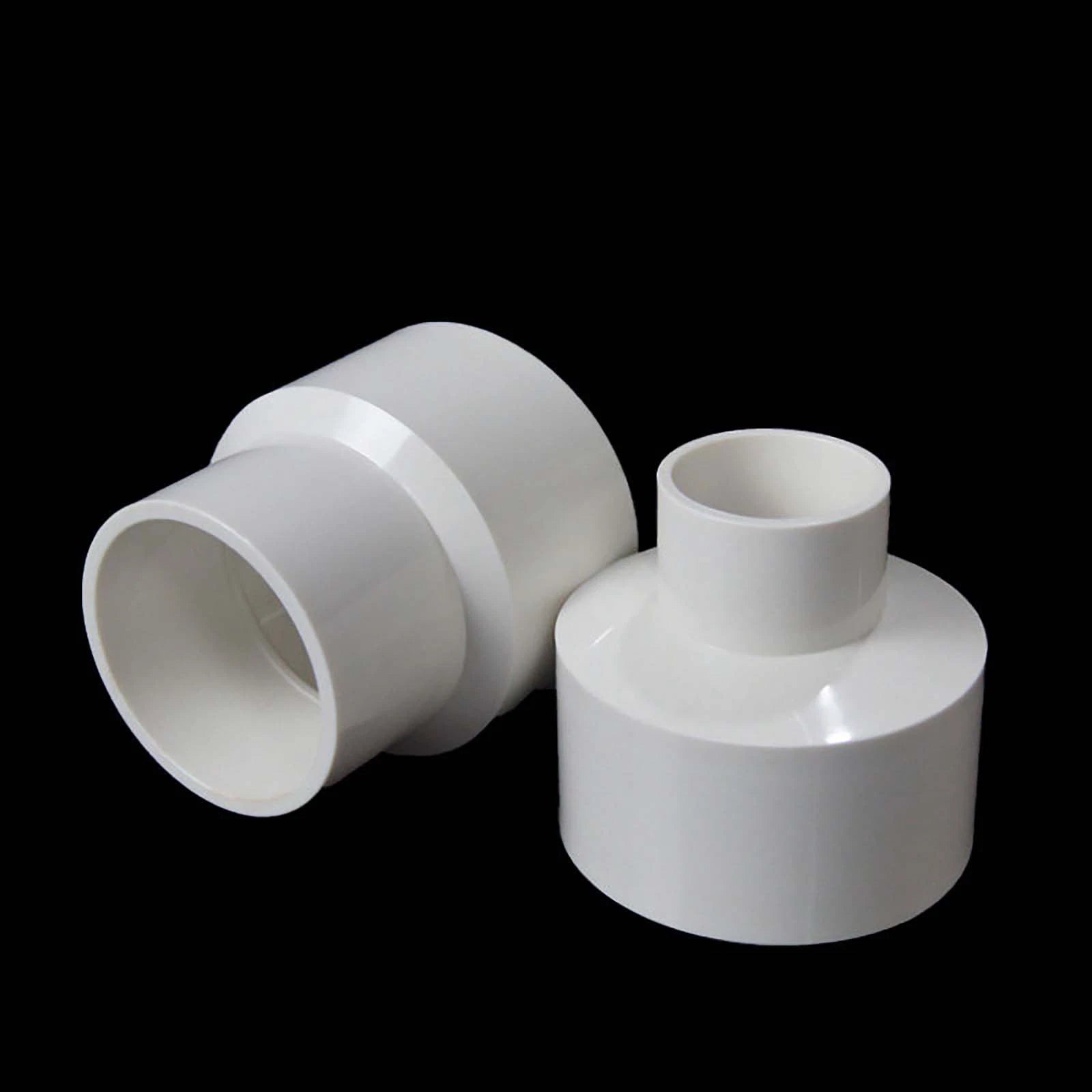 PVC Reduzierstück Muffe Rohr Fitting Klebefittings Lang Konisch weiß Ø25mm-200m