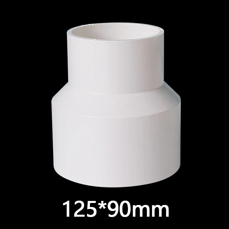 PVC Weiß Reduzierstück Muffe Rohr Fittings Verbinder Klebefittings 20mm~160mm