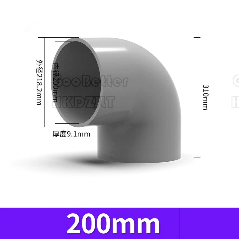 PVC Klebe Fittings 90° Winkel Bogen Verbinder Muffe Klebemuffen Klebefitting