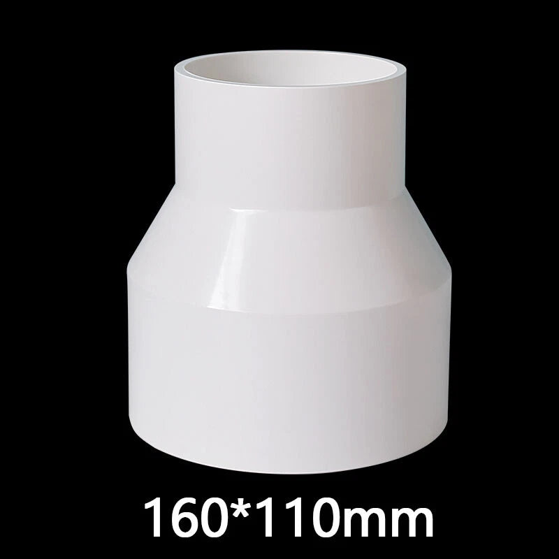 PVC Weiß Reduzierstück Muffe Rohr Fittings Verbinder Klebefittings 20mm~160mm