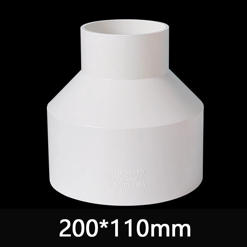 PVC Weiß Reduzierstück Muffe Rohr Fittings Verbinder Klebefittings 20mm~160mm